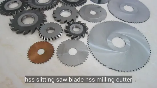 Kanzo M2 W6 M42 M35 HSS Saw Milling Cutter for Cutting Steel